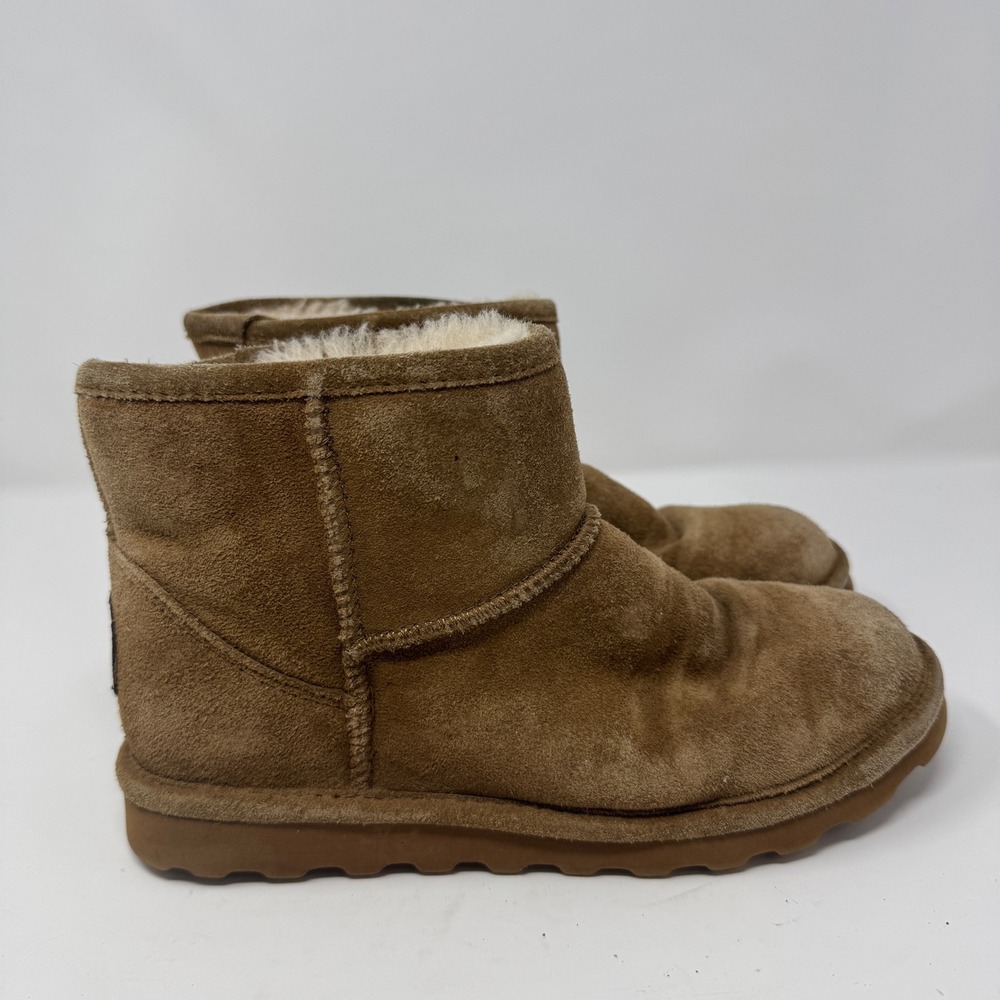 Bearpaw Alyssa Women's Sheepskin Boot US 8 Brown Suede‎ Cozy Winter Warm